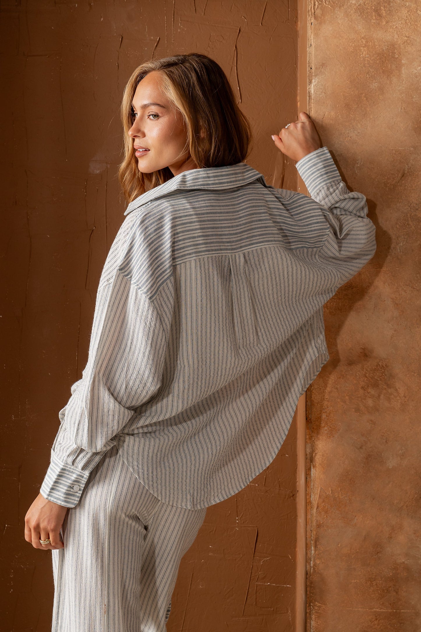 Diana Striped Button Up - FINAL SALE