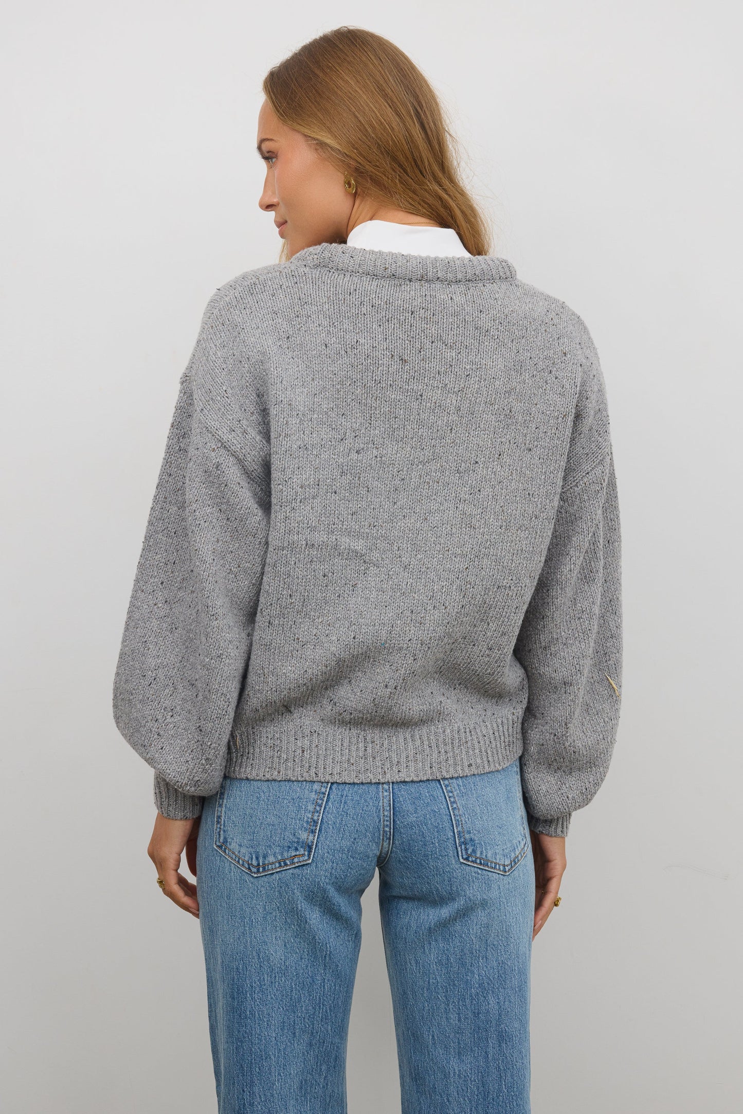 Fern Relaxed Sweater in Grey - FINAL SALE