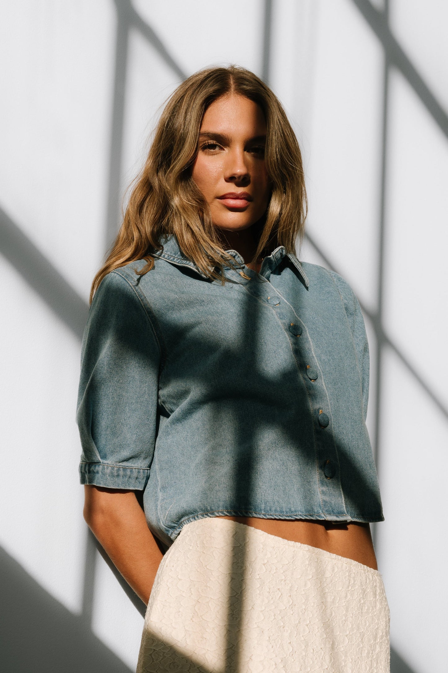 Betty Denim Button Up - FINAL SALE