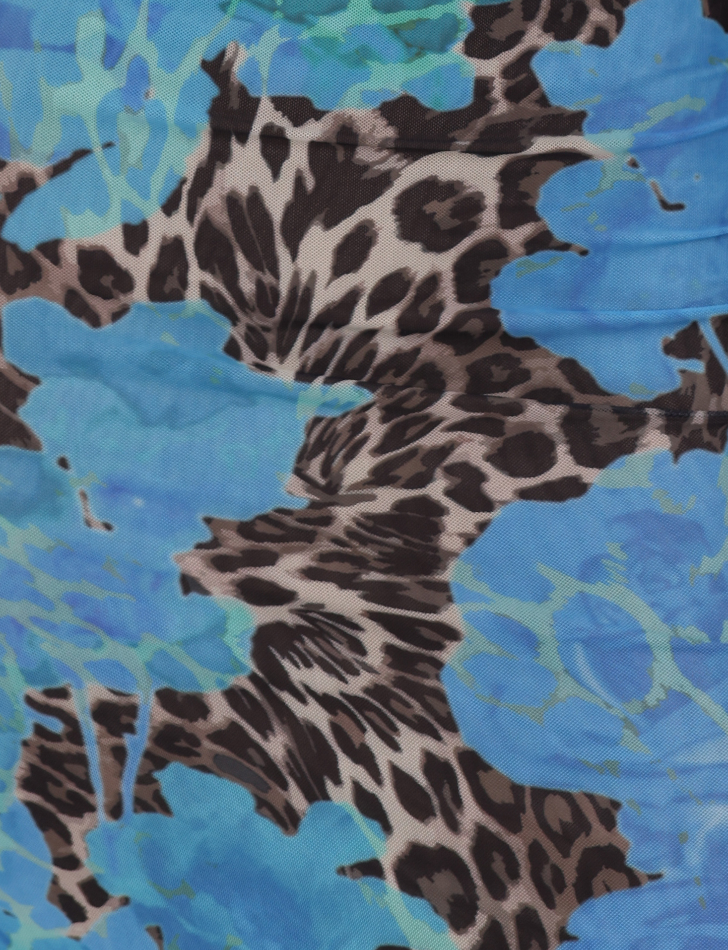 JULIANNA DRESS - BLUE : LEOPARD