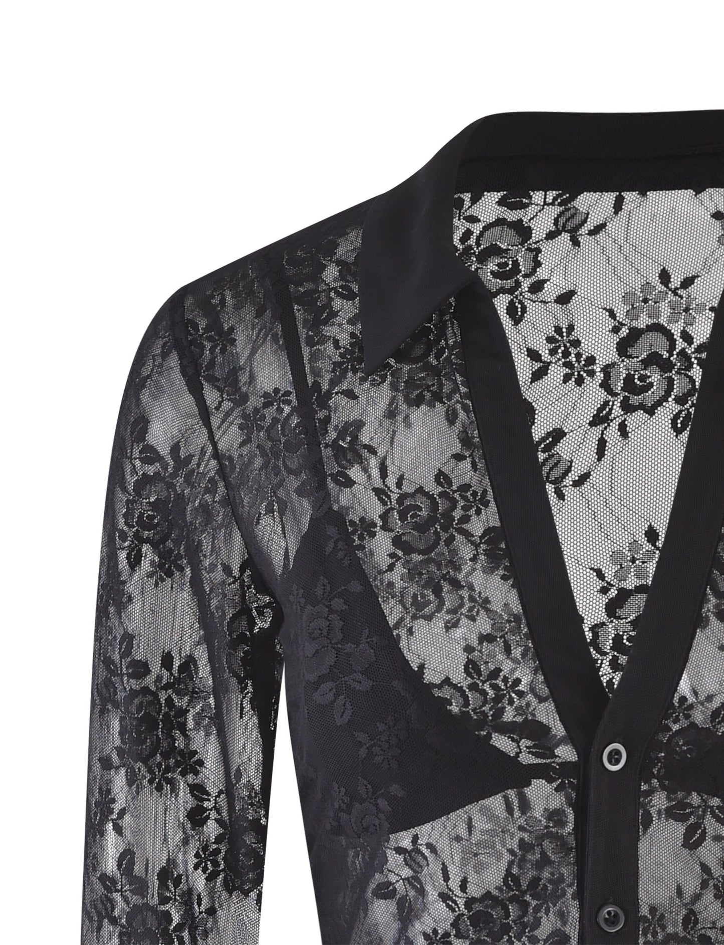 MIRABEL TOP - BLACK : LACE