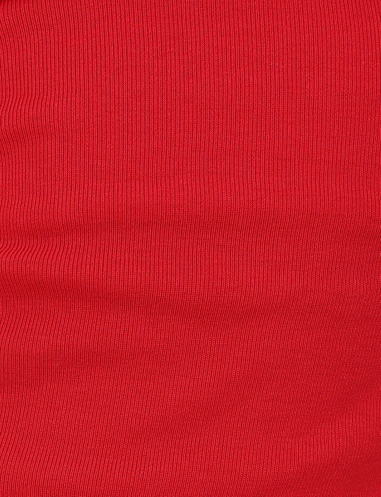 KARINA RIB SHORT - RED
