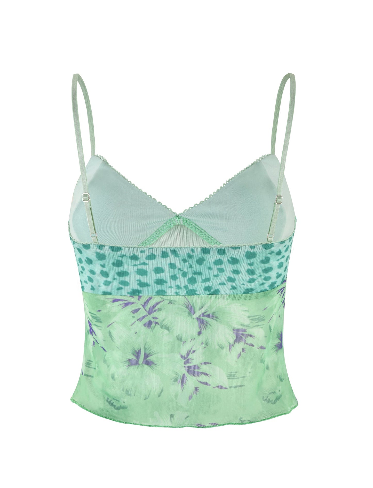 SAIGE TOP - GREEN : FLORAL : ANIMAL