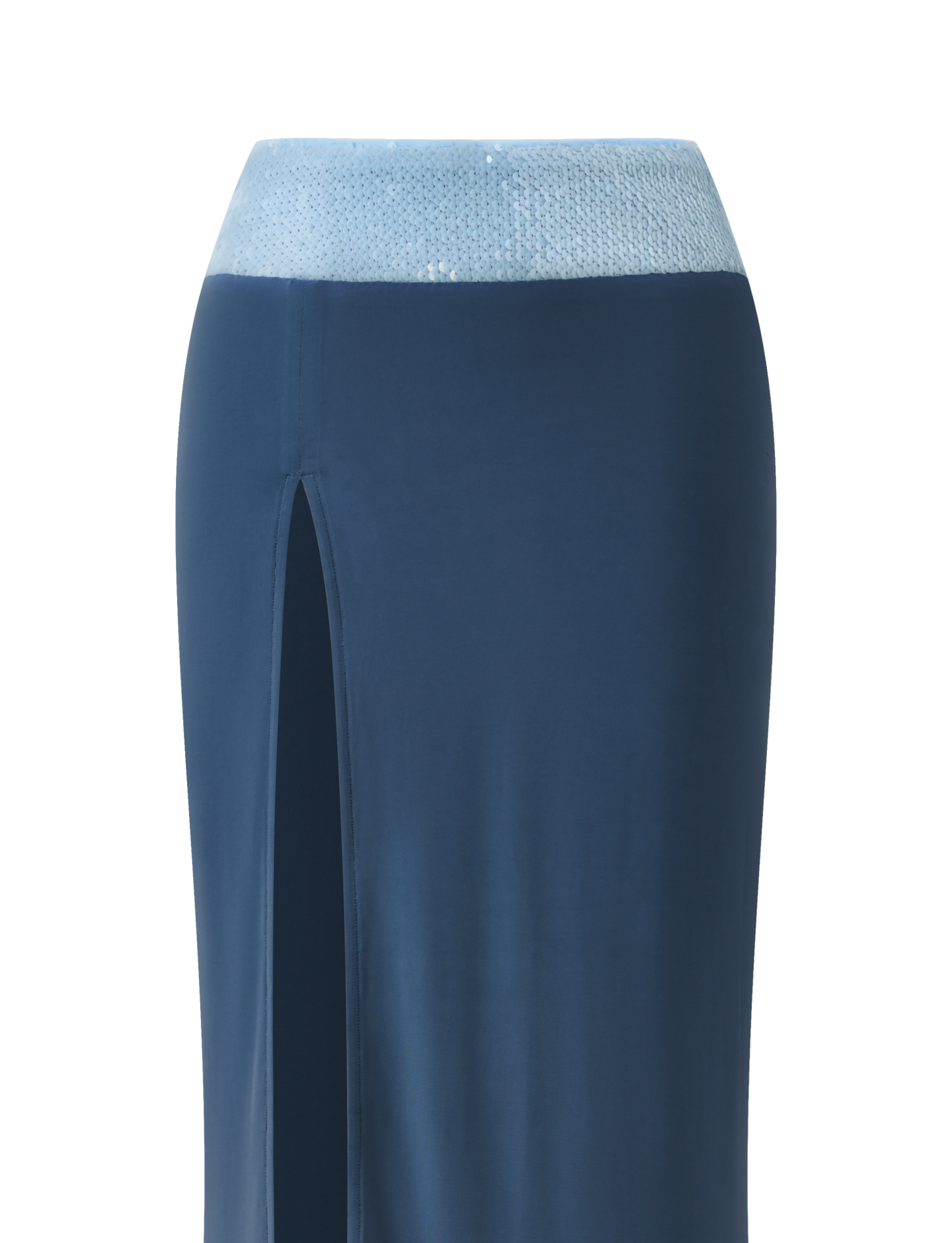 THARA MAXI SKIRT - SLATE BLUE