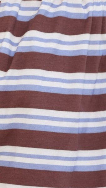 Marley Shorts - Blue/Chocolate Stripe