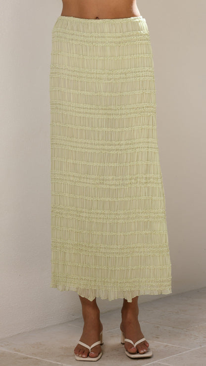 Maisie Maxi Skirt - Matcha