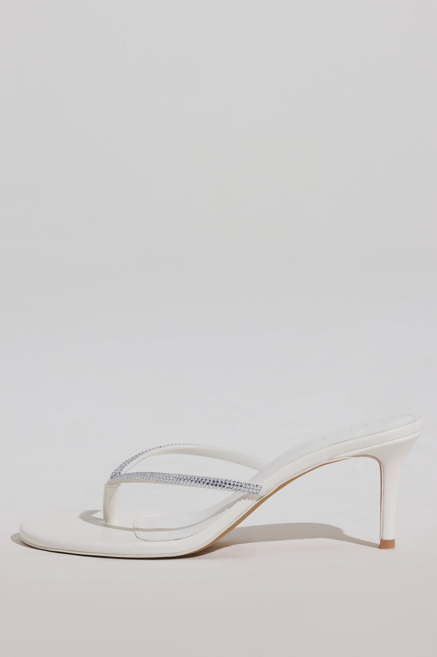 Heeled Sandal  in White