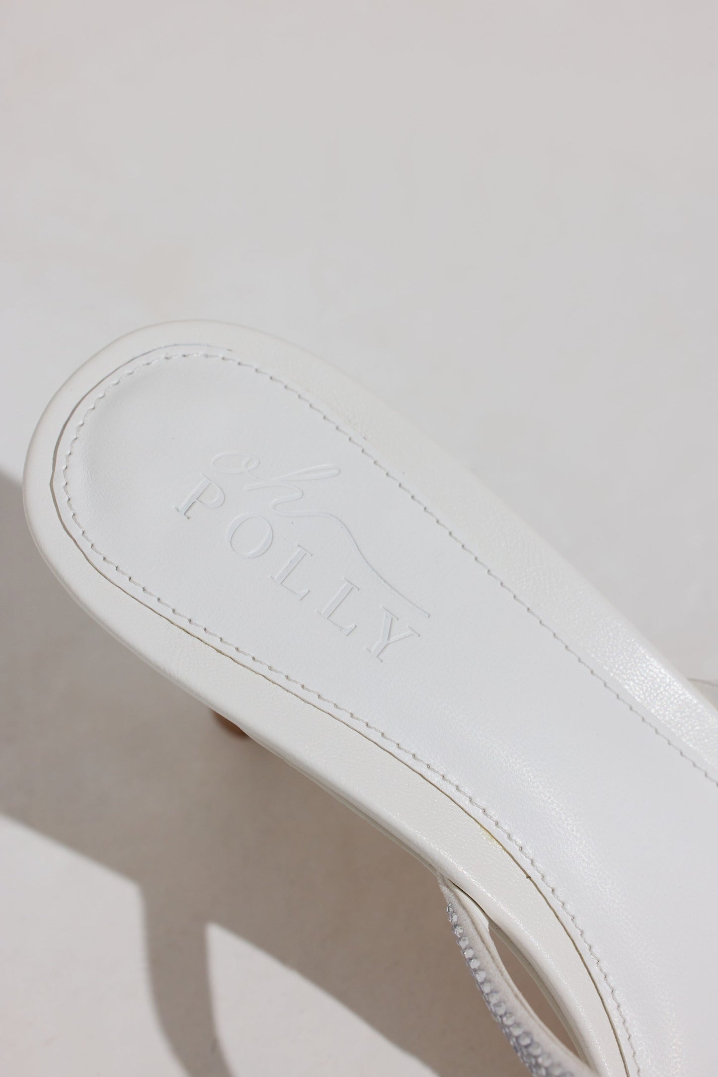 Heeled Sandal  in White
