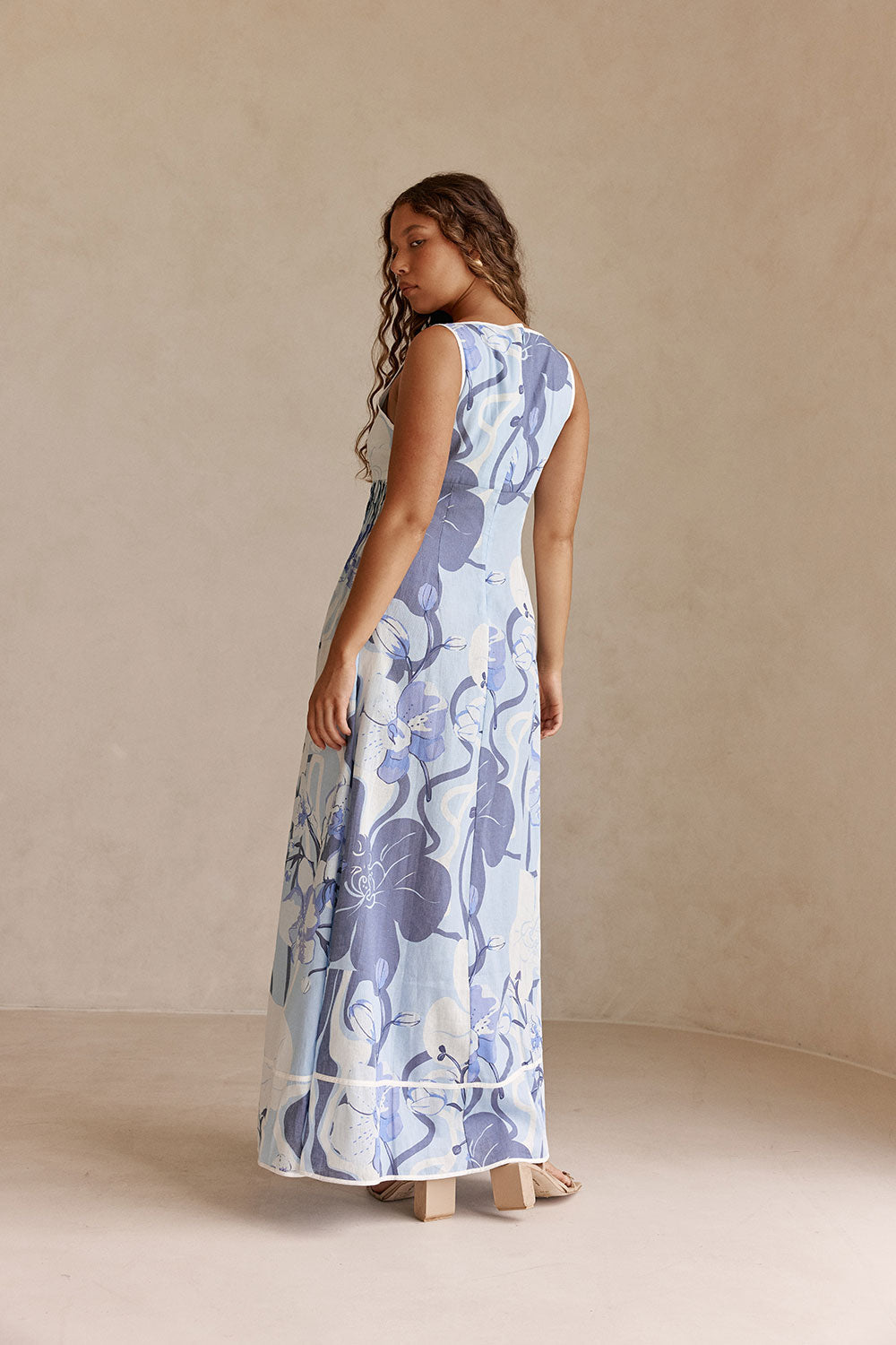 Alista Dress - Bouquet Blu