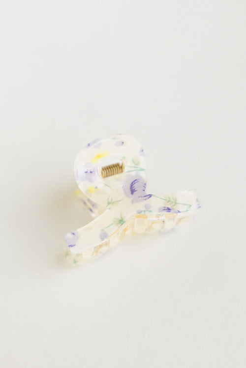 Floral Claw Clip in Lavender