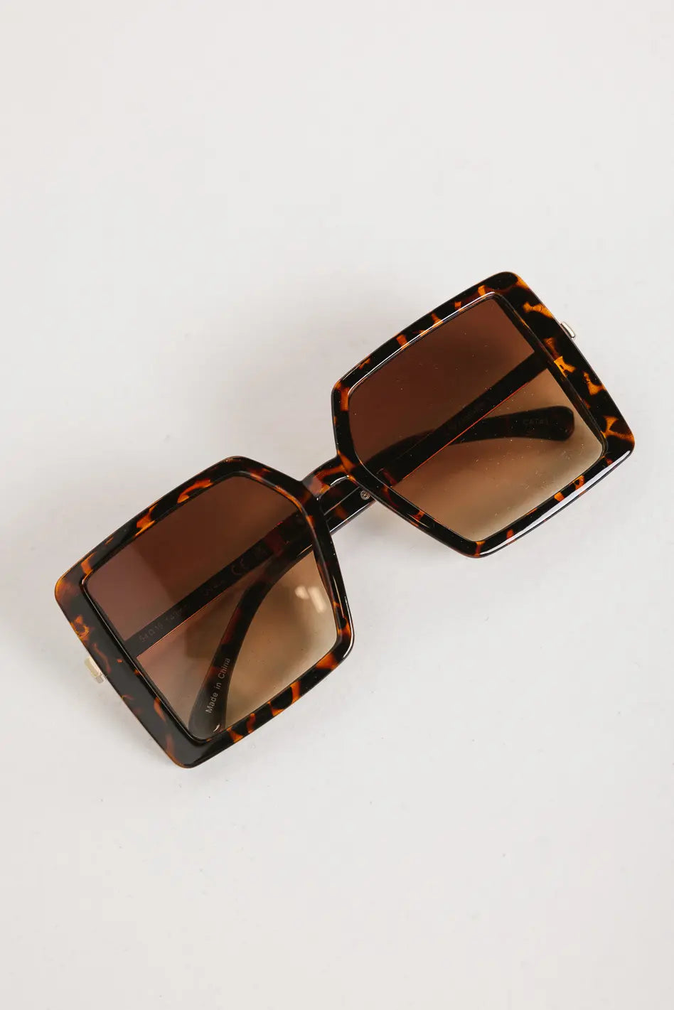 Elara Oversized Sunglasses in Brown