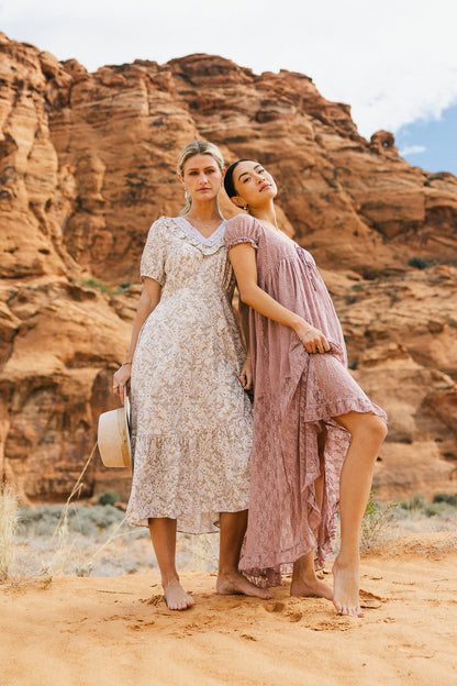 Bailey Lace Dress in Rose - FINAL SALE