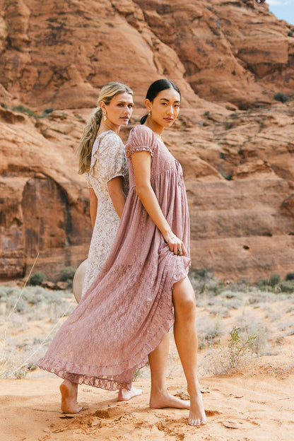 Bailey Lace Dress in Rose - FINAL SALE