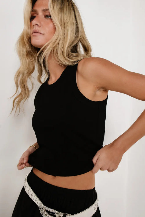 Elsie Tank in Black - FINAL SALE