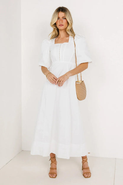 Cassia Corset Dress in Ivory - FINAL SALE
