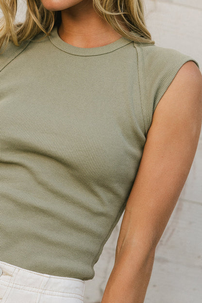 Huxley Tank in Olive