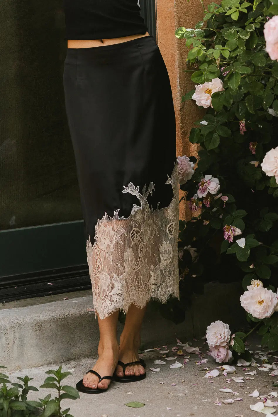 Frankie Asymmetrical Skirt in Black - FINAL SALE