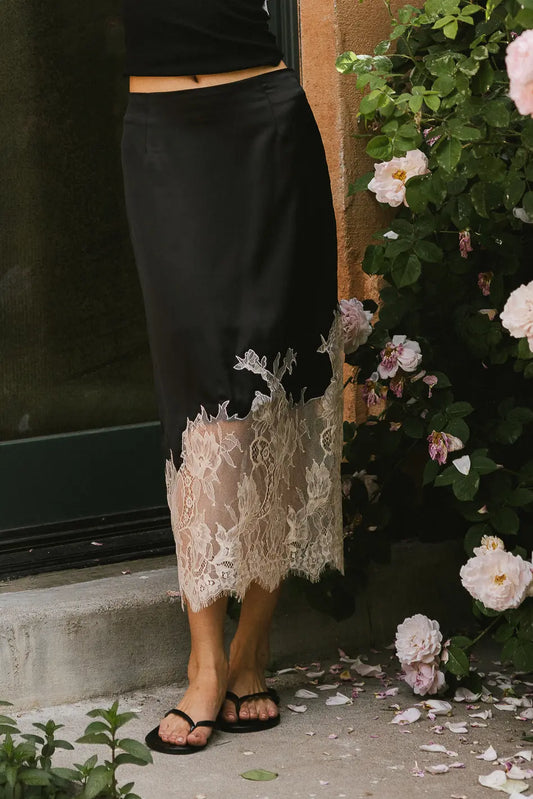 Frankie Asymmetrical Skirt in Black - FINAL SALE