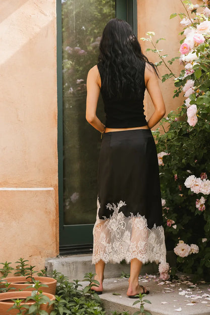 Frankie Asymmetrical Skirt in Black - FINAL SALE