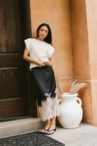 Frankie Asymmetrical Skirt in Black - FINAL SALE