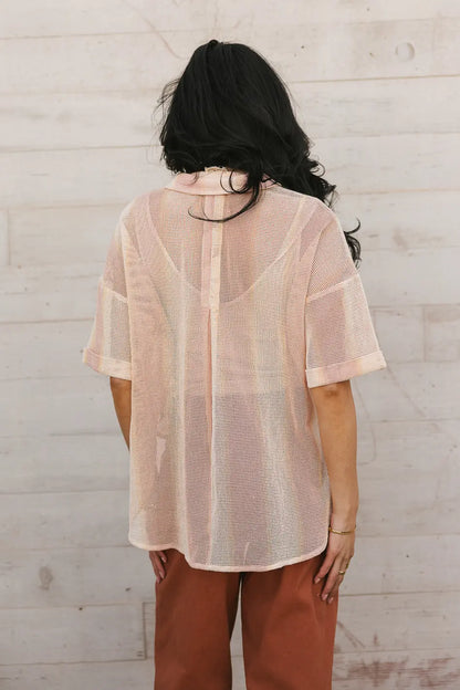 Astrid Mesh Button Up - FINAL SALE