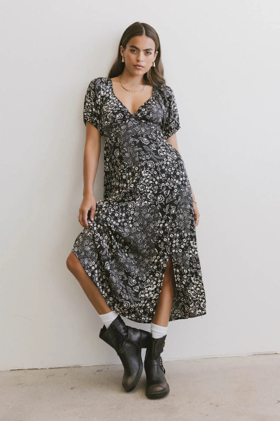 Brynn Floral Midi Dress - FINAL SALE