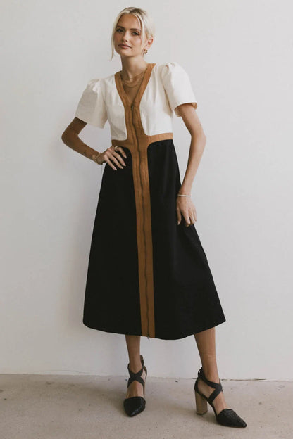 Edith Colorblock Zip Up Dress - FINAL SALE