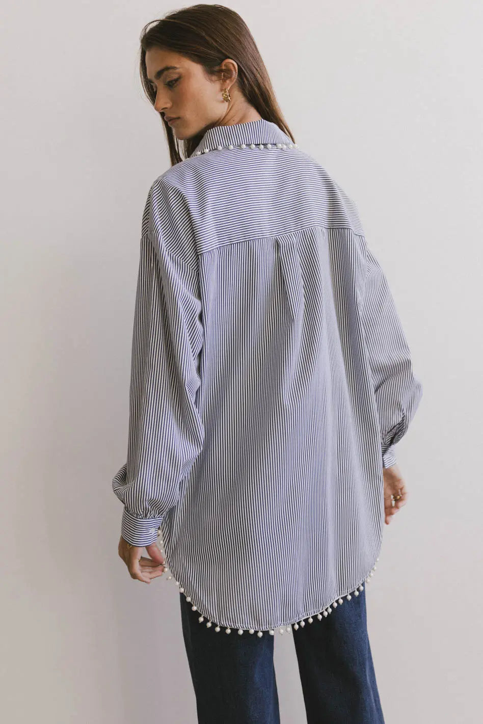 Allison Pearl Button Up - FINAL SALE