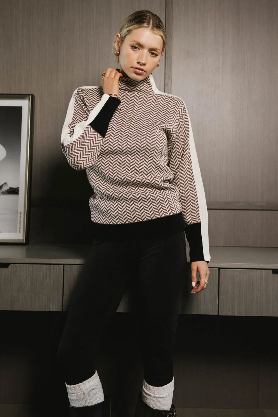 Fér Böhme Herringbone Sweater - FINAL SALE