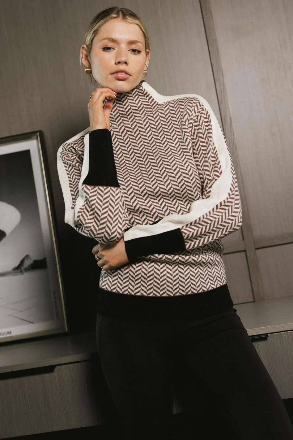 Fér Böhme Herringbone Sweater - FINAL SALE