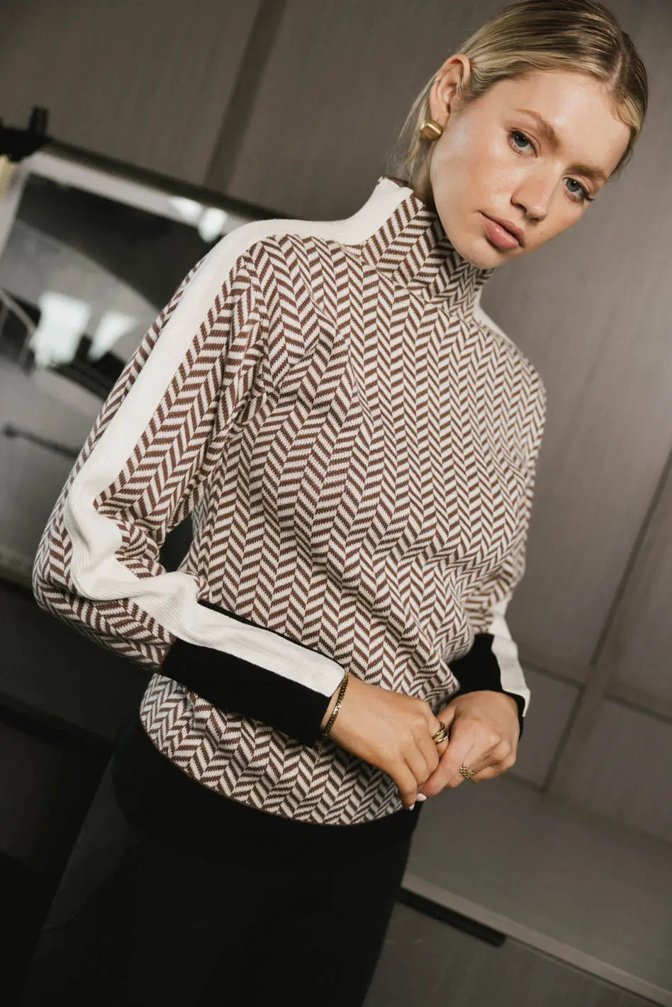 Fér Böhme Herringbone Sweater - FINAL SALE