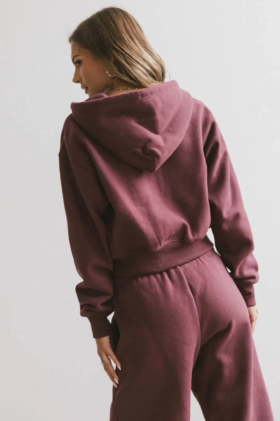Ezra Zip Up in Burgundy - FINAL SALE