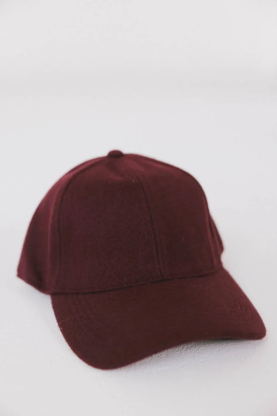 Basic Baseball Cap in Burgundy - FINAL SALE