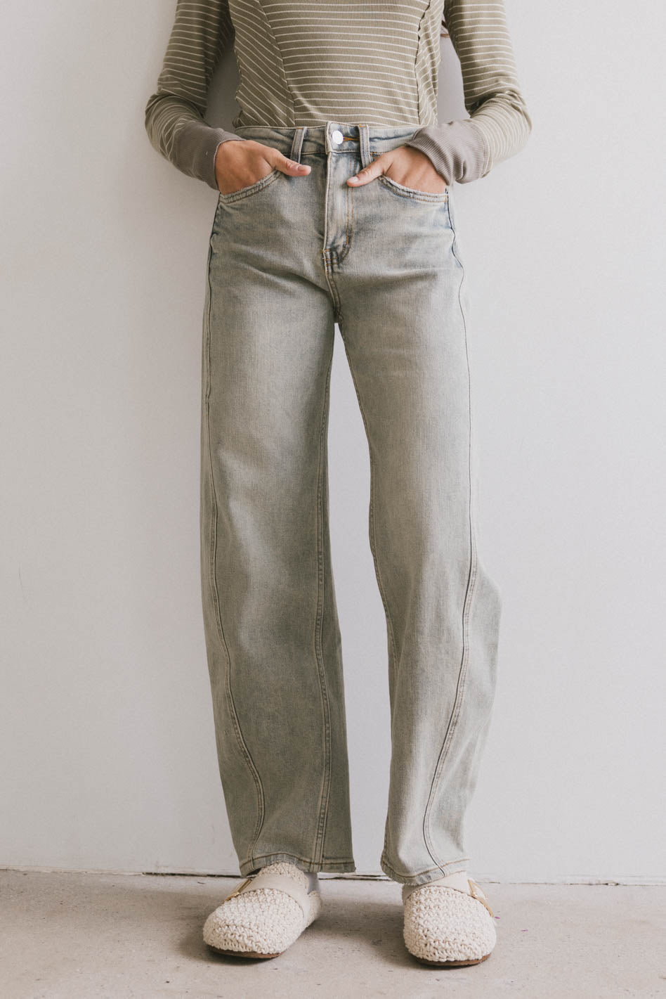 Frenchie Barrel Jean - FINAL SALE