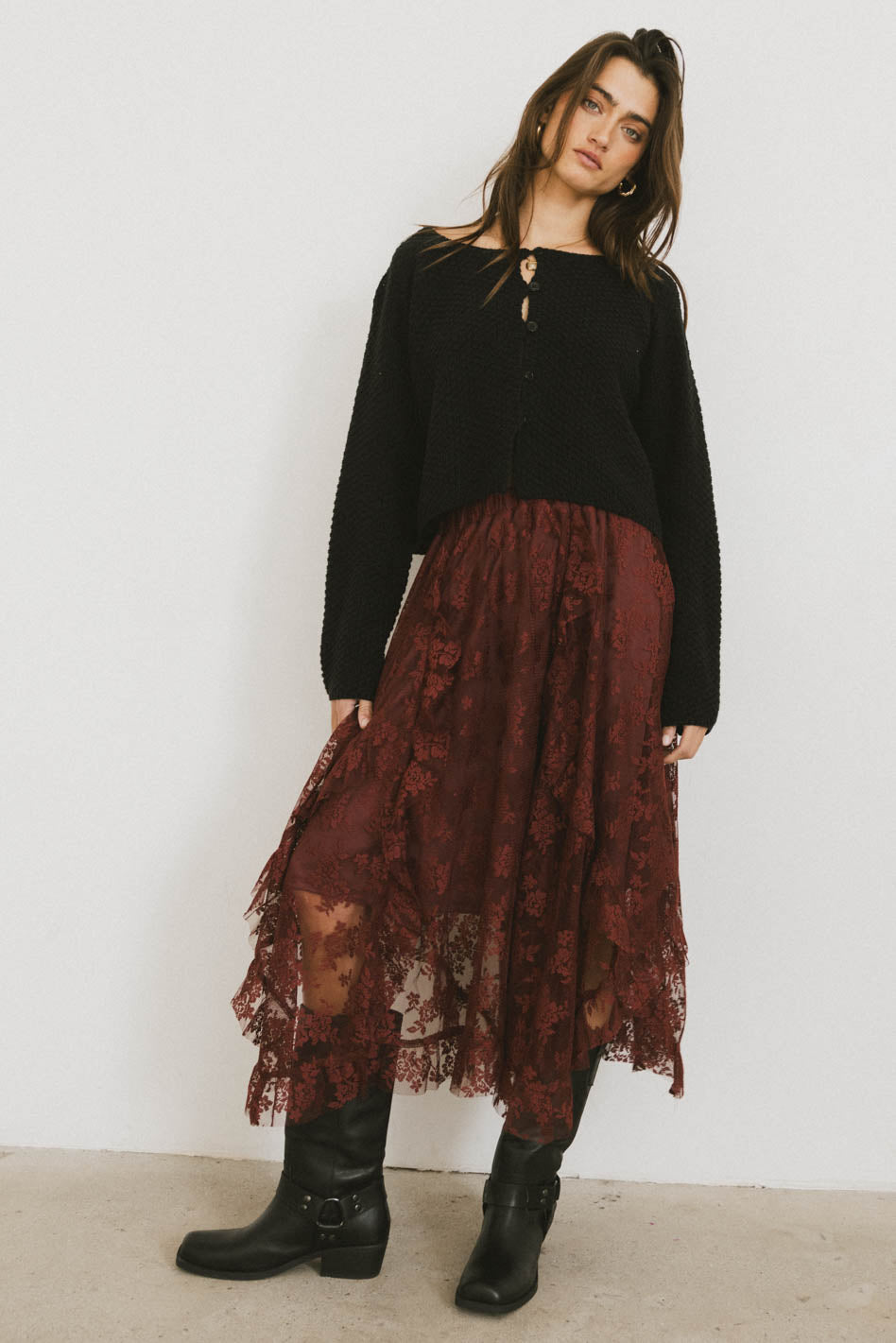 Cabbet Cardigan in Black - FINAL SALE