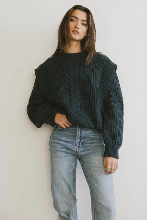 Dream Knit Sweater in Dark Teal - FINAL SALE