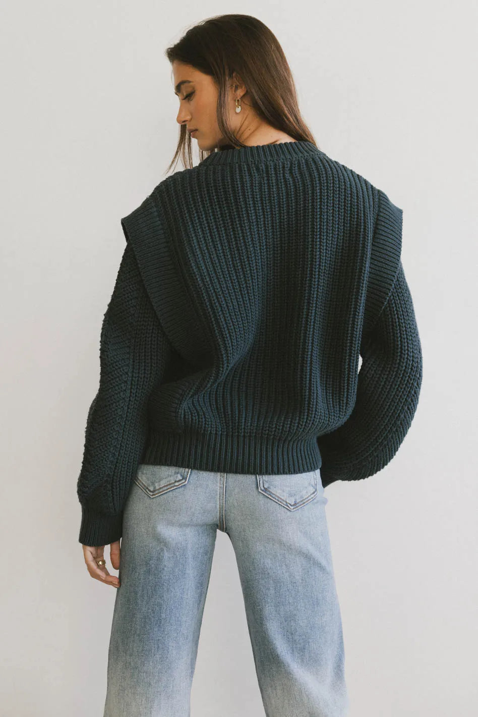 Dream Knit Sweater in Dark Teal - FINAL SALE
