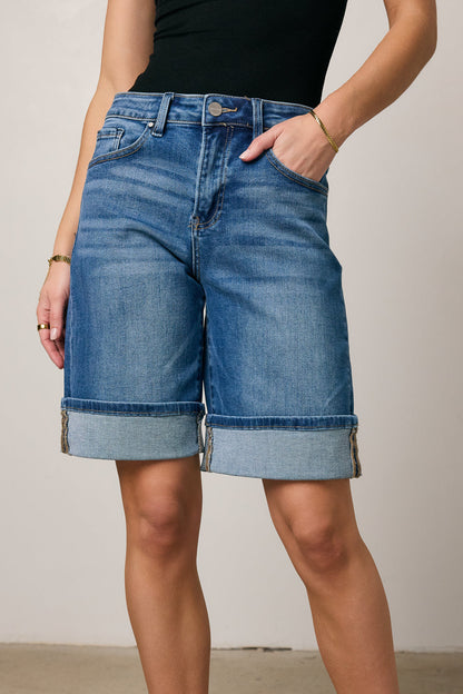 Gianna Cuffed Bermuda Shorts - FINAL SALE