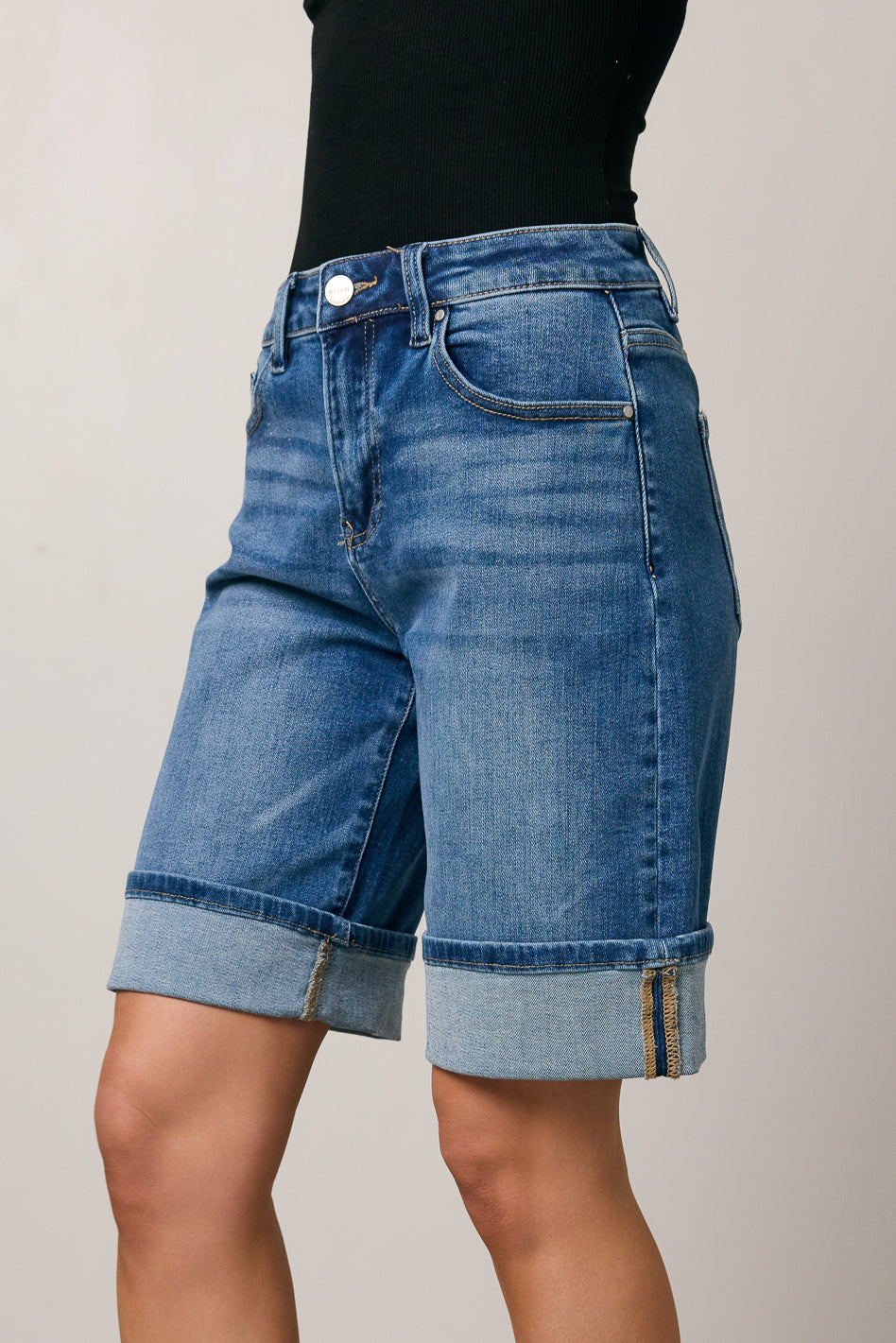 Gianna Cuffed Bermuda Shorts - FINAL SALE