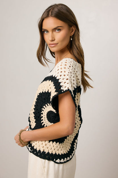 Brandy Crochet Sweater - FINAL SALE