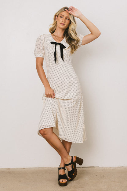 Chloe Polka Dot Midi Dress - FINAL SALE