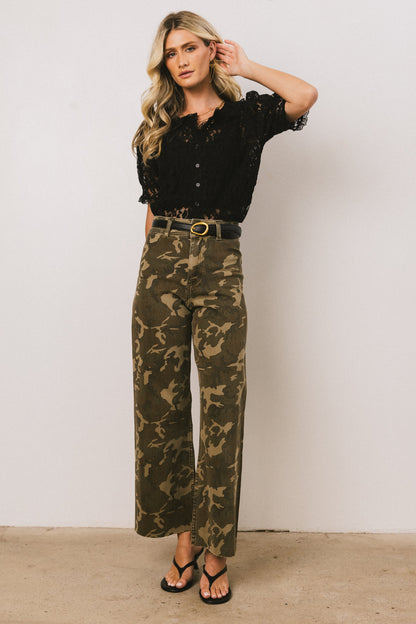 Atlas Camo Wide-Leg Jeans - FINAL SALE