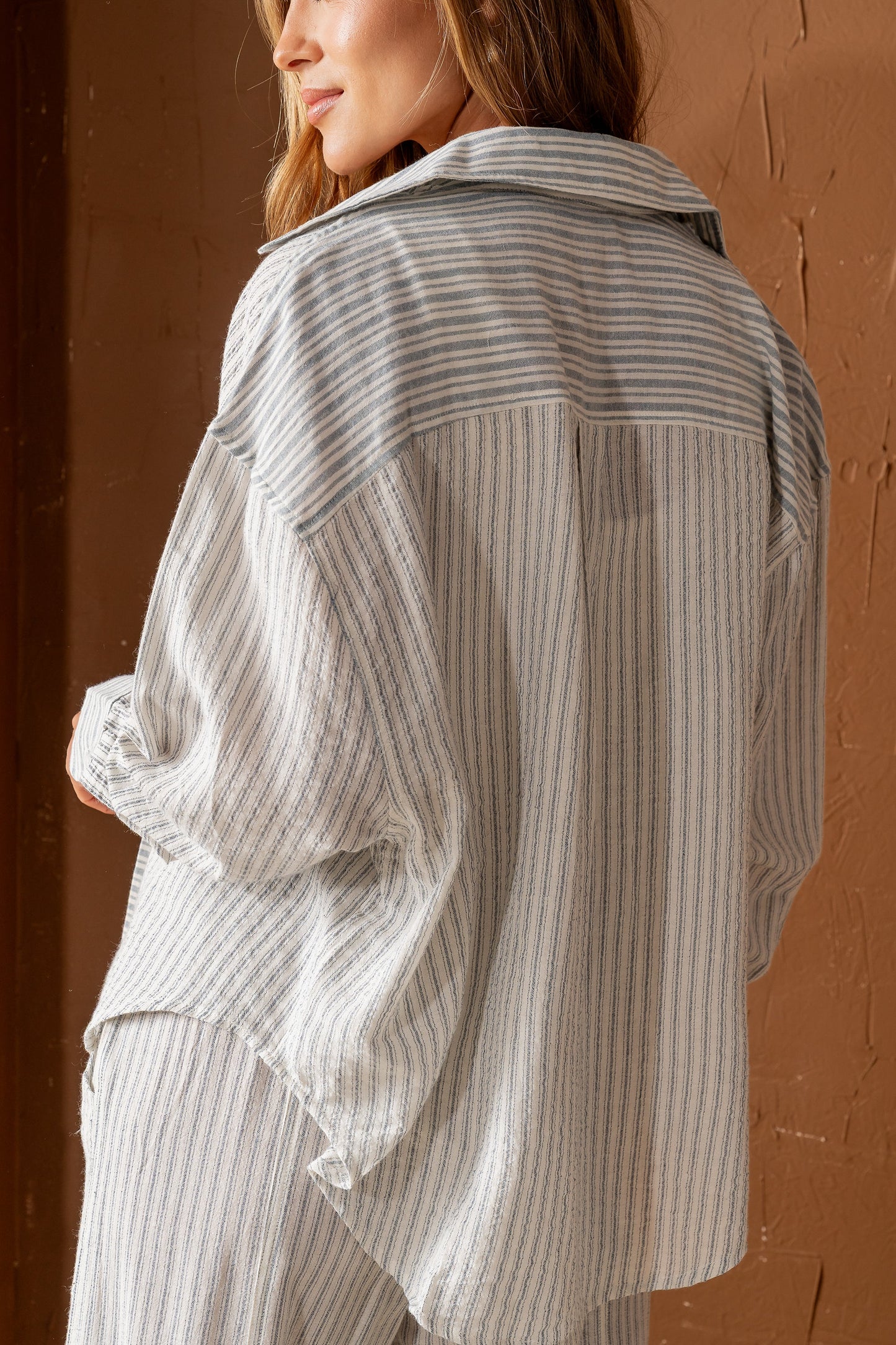 Diana Striped Button Up - FINAL SALE