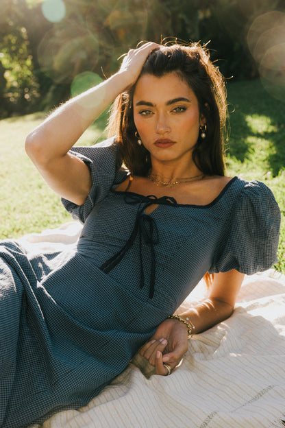 Elle Gingham Midi Dress - FINAL SALE