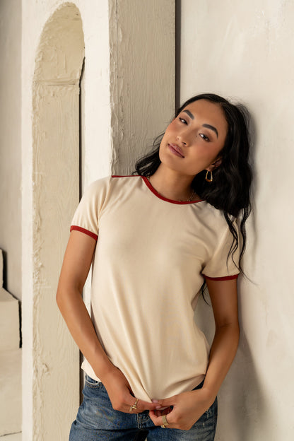 Goldie Contrast Tee - FINAL SALE