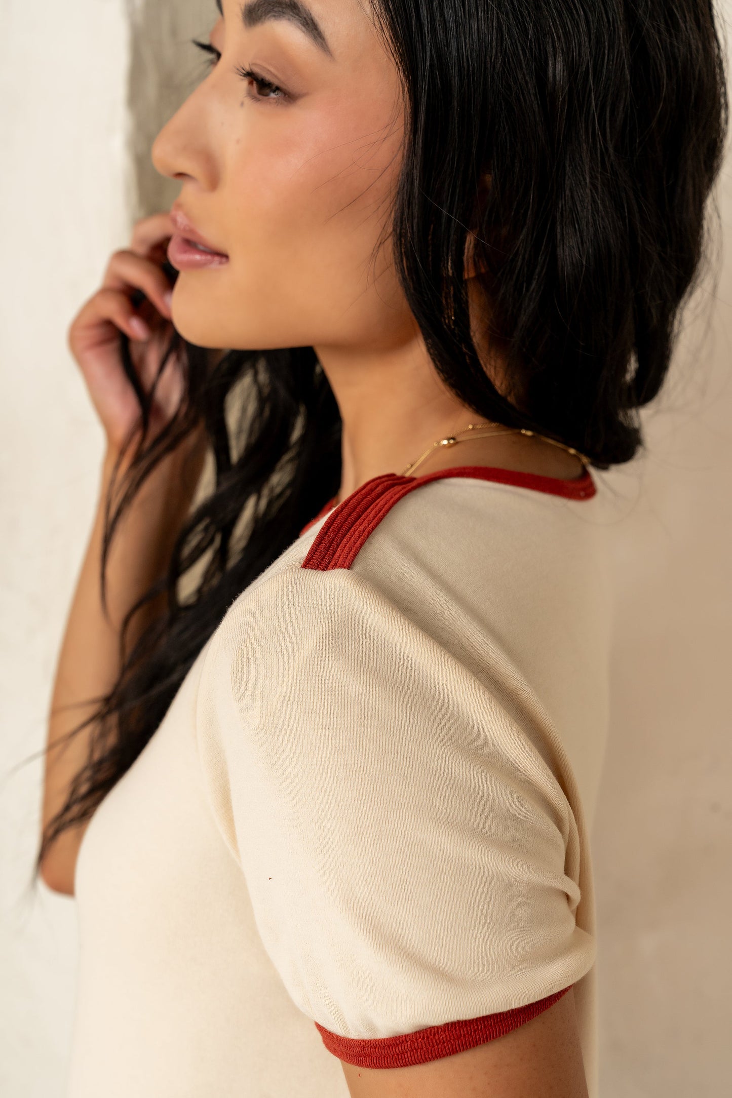 Goldie Contrast Tee - FINAL SALE