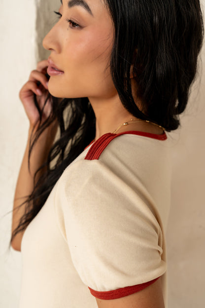 Goldie Contrast Tee - FINAL SALE
