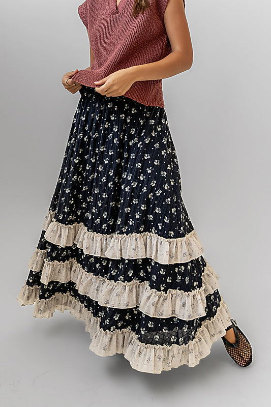 Aries Floral Maxi Skirt - FINAL SALE