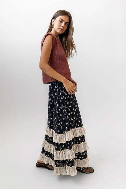 Aries Floral Maxi Skirt - FINAL SALE