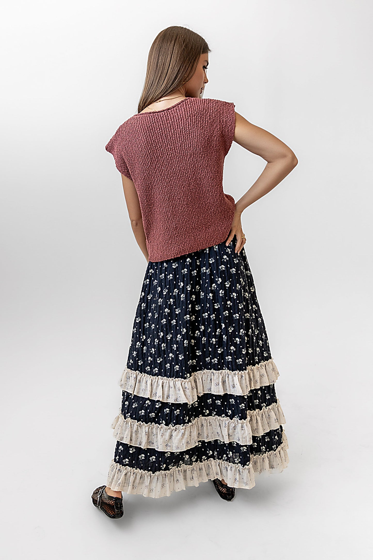 Aries Floral Maxi Skirt - FINAL SALE